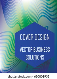 Vector green, blue, yellow, purple modern A4 cover design. Gradient glow poster template with abstract shapes, geometric halftone banner. Futuristic neon gradient glitch background, hipster pattern.