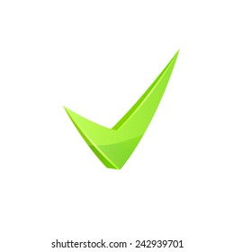 Vector green check mark.