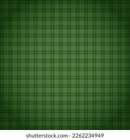 Vector green checkered background. Suitable for St. Patrick's Day illustration, print, banner, social media, etc.