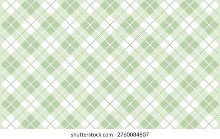 Vector Green Checkered Pattern Background