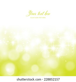 Vector green Christmas background. Holiday background.