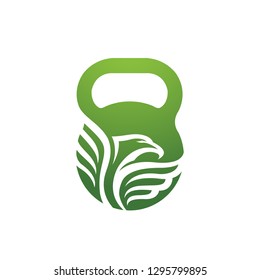 Vector Green Circle Eagle Sports Logo