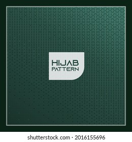 vector green color Abstract design with brush strokes and plants. Fashion print for a scarf, headscarf, hijab.