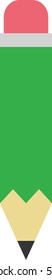 Vector of green color pencil.