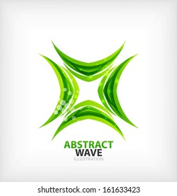 Vector green concept abstract business icon