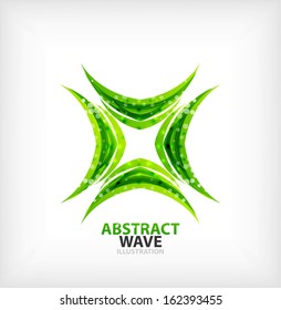 Vetor verde conceito abstrato ícone de negócios