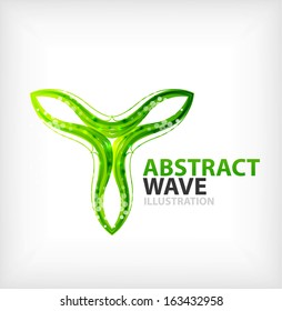 Vector green concept abstract business icon