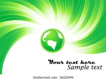 Vector green concept; clip-art