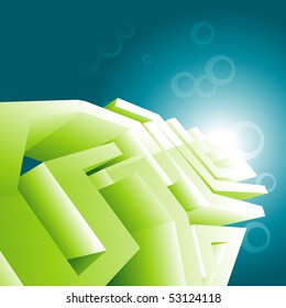 vector Green design wallpaper illustration