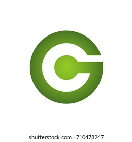 Vector Green Dual Letter C G Logo 