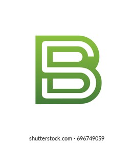 Vector Green Dual Letter S B Logo 