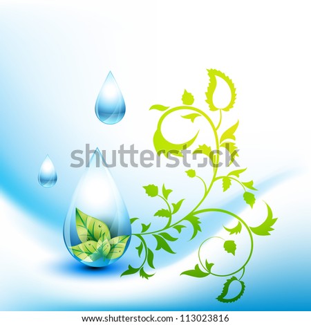 vector green eco background design