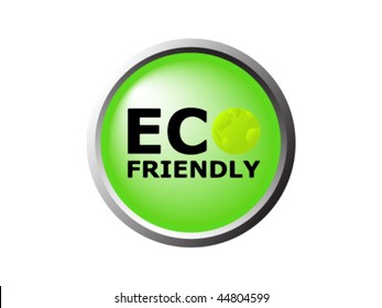 Vector Green ECO FRIENDLY Icon