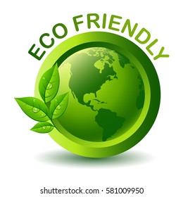 Vector Green Eco Friendly Label