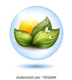 vector green energy icon