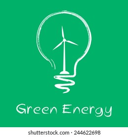 Vector Green Energy Lamp Stock Vector (Royalty Free) 244622698 ...