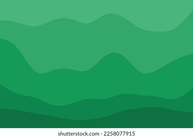 Vector Green Fab Layer Shape Zigzag Concept Abstract Background Flat Design Style Plot