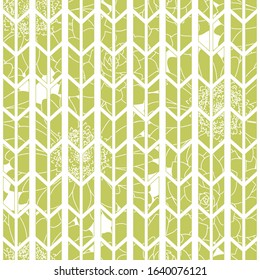 vector green floral geometry seamless pattern background