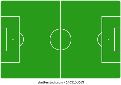 Scheme Football Field Green Color Look Stock Vector (Royalty Free ...