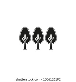 vector green forest illustration - vector tree