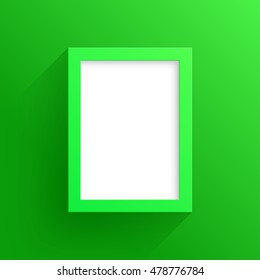Vector Green Frame Design With White Background