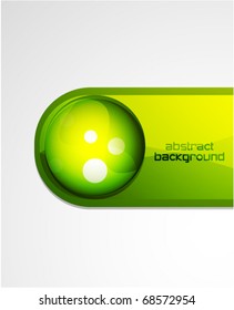 Decoración de portada verde del vector