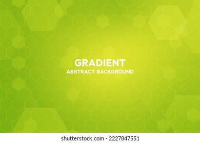 Vector green gradient color with geometric  shapes abstract background.