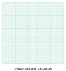 Vector green graph grid background