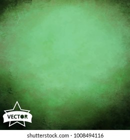 Vector green grunge background