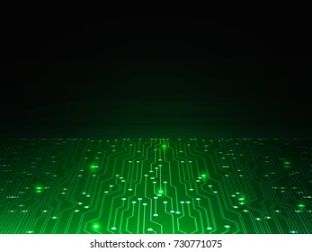 vector green high-tech motherboard background design