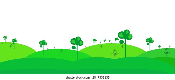 Antecedentes paisaje hierba verde dibujos animados niños lindo 