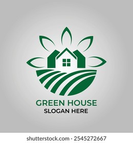 VEKTOR GRÜNES HAUS LOGO DESIGN
