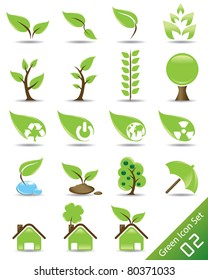 Vector Green Icon Set 02