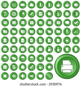 Vector Green Icon set