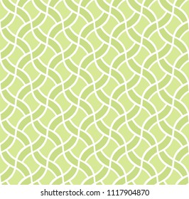 Vector Green Illustration Seamless Wave Pattern. Abstract Modern Background.
