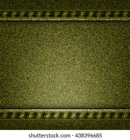 Vector green jeans texture illustration. EPS 10