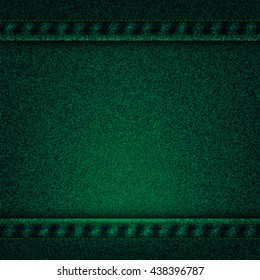 Vector green jeans texture illustration. EPS 10