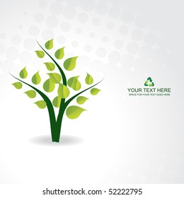 vector green leaf design art