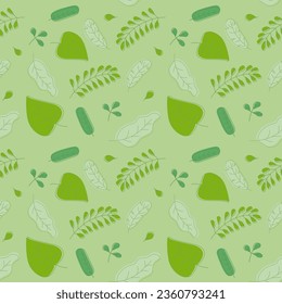 fondo de diseño de hoja verde vectorial