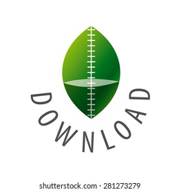 Vector green leaf logo for download