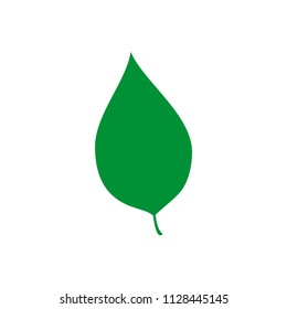 Vector green leaf. Nature. Icon of leaf.