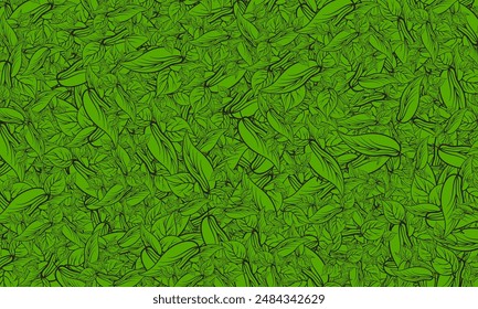 vector green leaf pattern. nature background