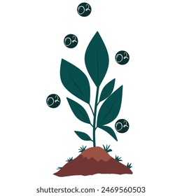 Vector verde planta frondosa, fondo del día mundial del medio ambiente. Feliz Día del Medio Ambiente, 5 de junio. Adecuado para Anuncios, carteles, Plantillas. celebración del día mundial del medio ambiente.