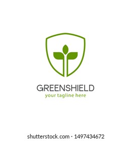 Vector Green Leaves Nature Logo Design