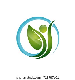 Vector Green Leaves Serial 2 3 Logo  