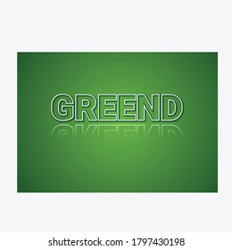 vector green lettering effect text design. banners and backgrounds
