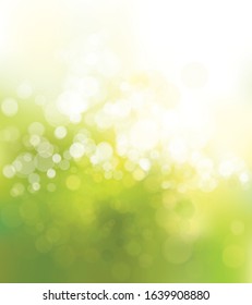 Vector green, lights background. Spring background.