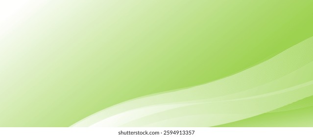 Vector green line background curve element with white space for text and message design, design abstract layers, vector modern for eps 10. design art future vector