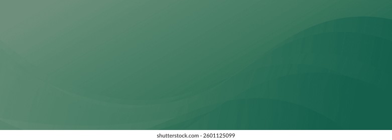 Vector green line background curve element with green space for text and message design, overlapping layers, vector
