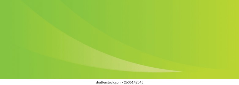 Vector green line background curve element with green space for text and message design, overlapping layers